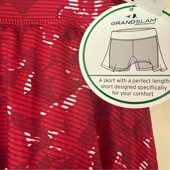 ❇️Grand Slam Red Floral Mini Skirt 2 for $22❇️ - Picture 4 of 6